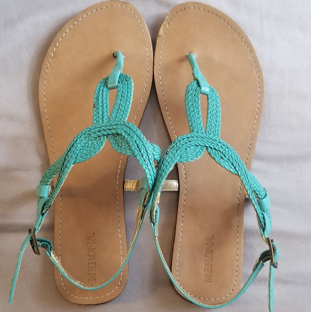 Merona Teal Sandals
